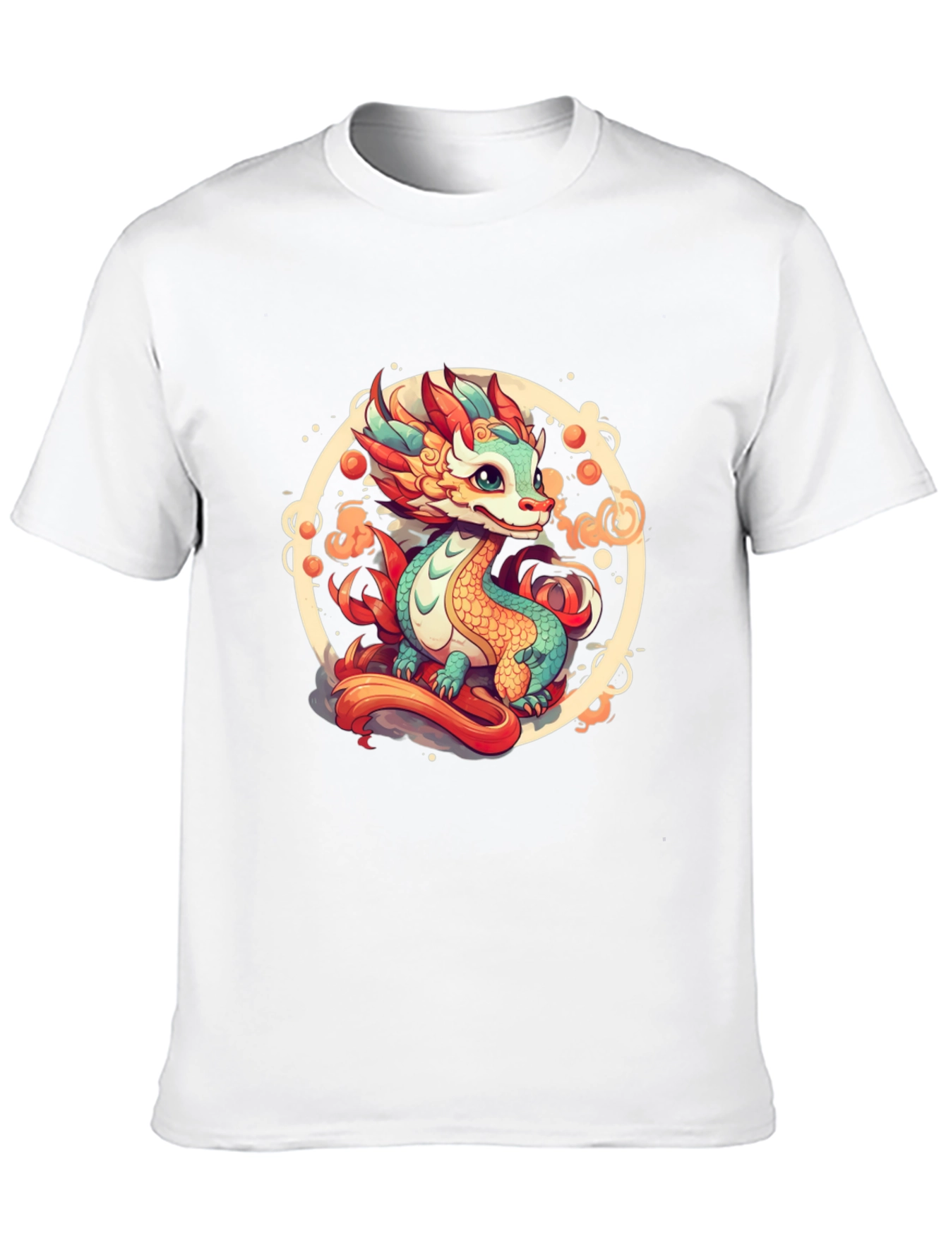 Cute Dragon Graphic Tee - Black T-Shirt