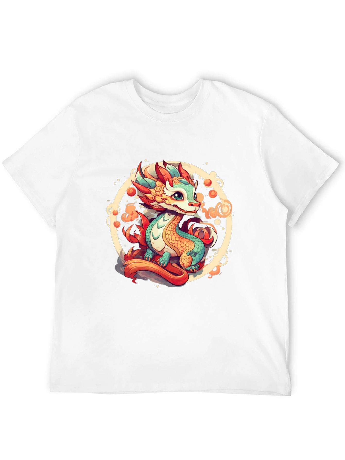 Cute Dragon Graphic Tee - Black T-Shirt