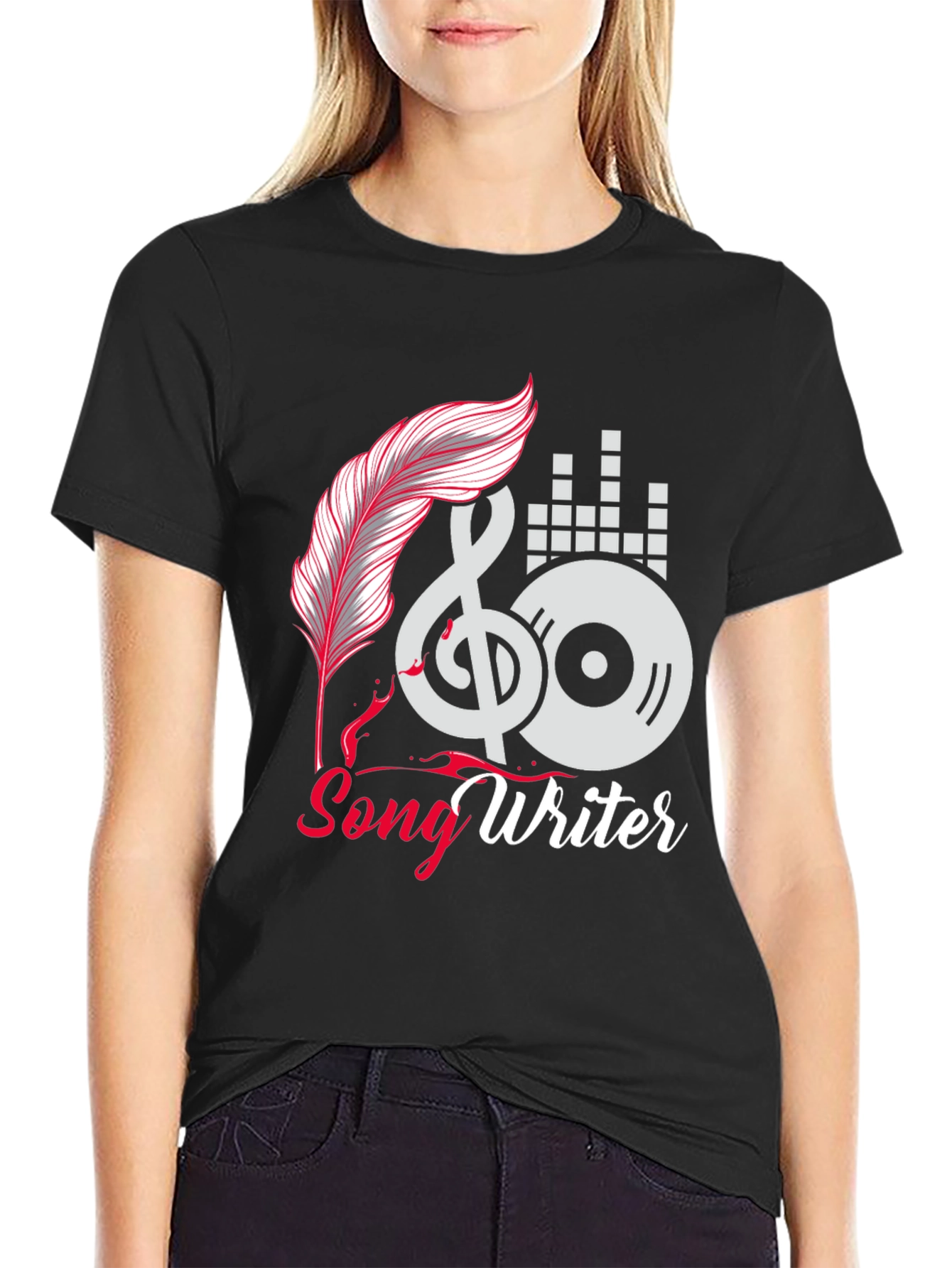 Songwriter Themed Graphic T-Shirt