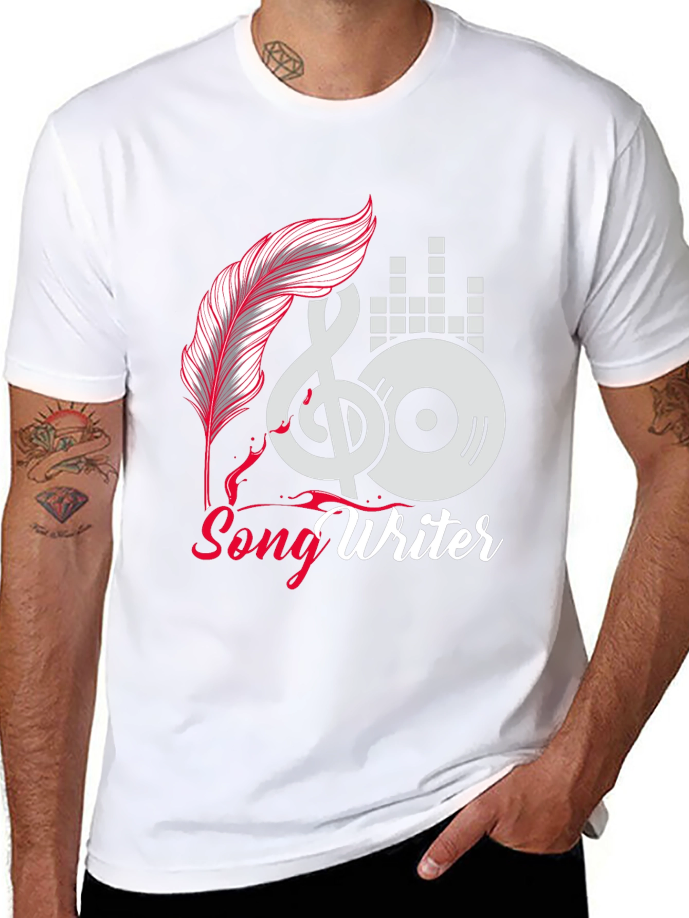 Songwriter Themed Graphic T-Shirt