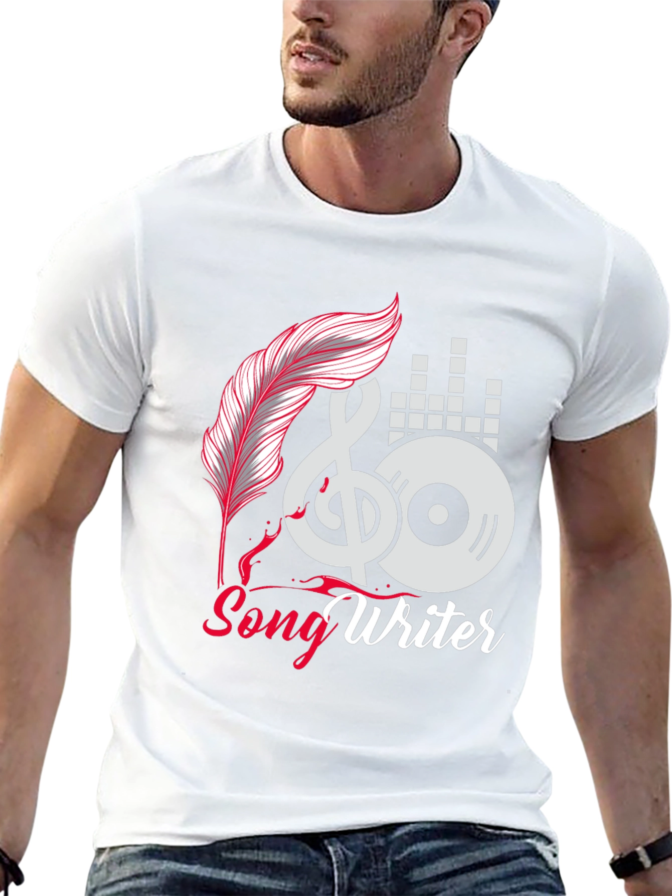 Songwriter Themed Graphic T-Shirt