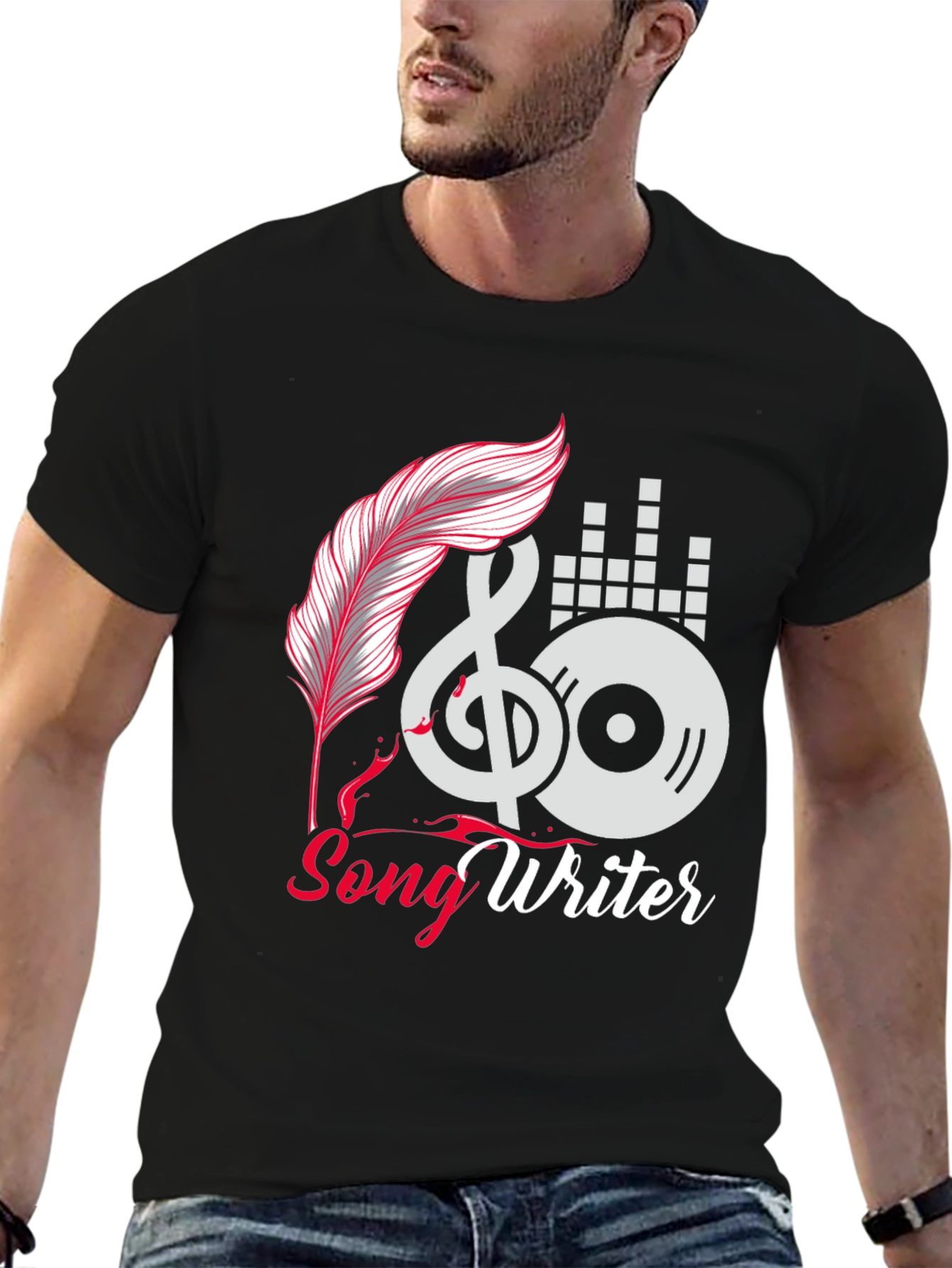 Songwriter Themed Graphic T-Shirt