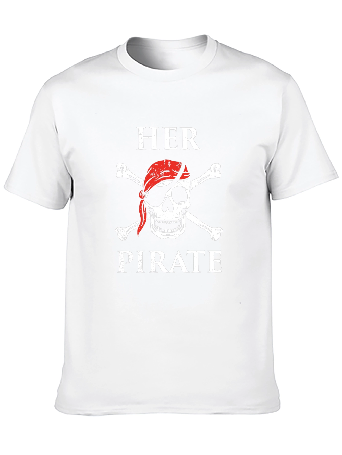 Her Pirate Skull & Crossbones Black T-Shirt