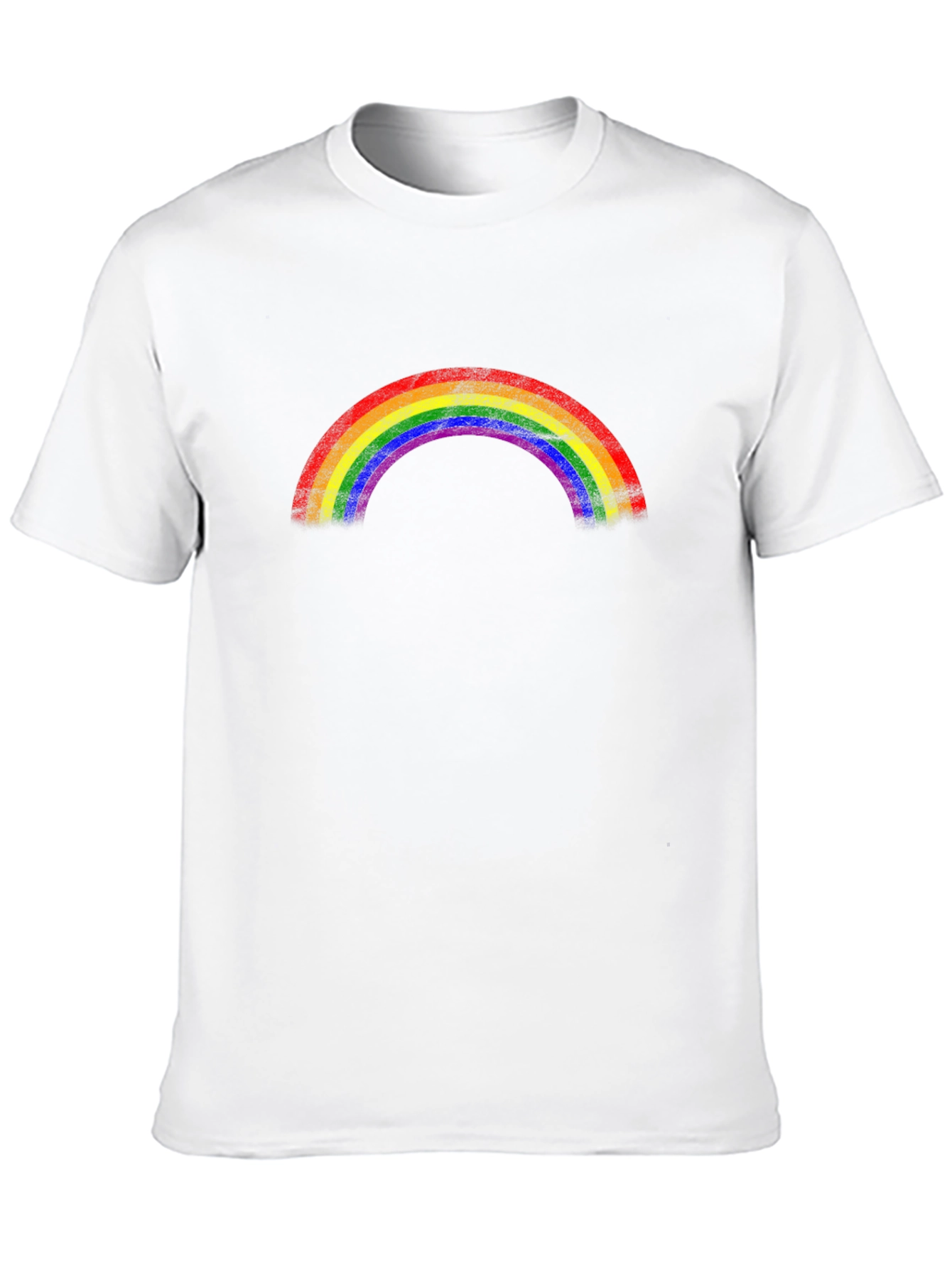 Rainbow Pride Graphic Tee - Black Cotton T-Shirt