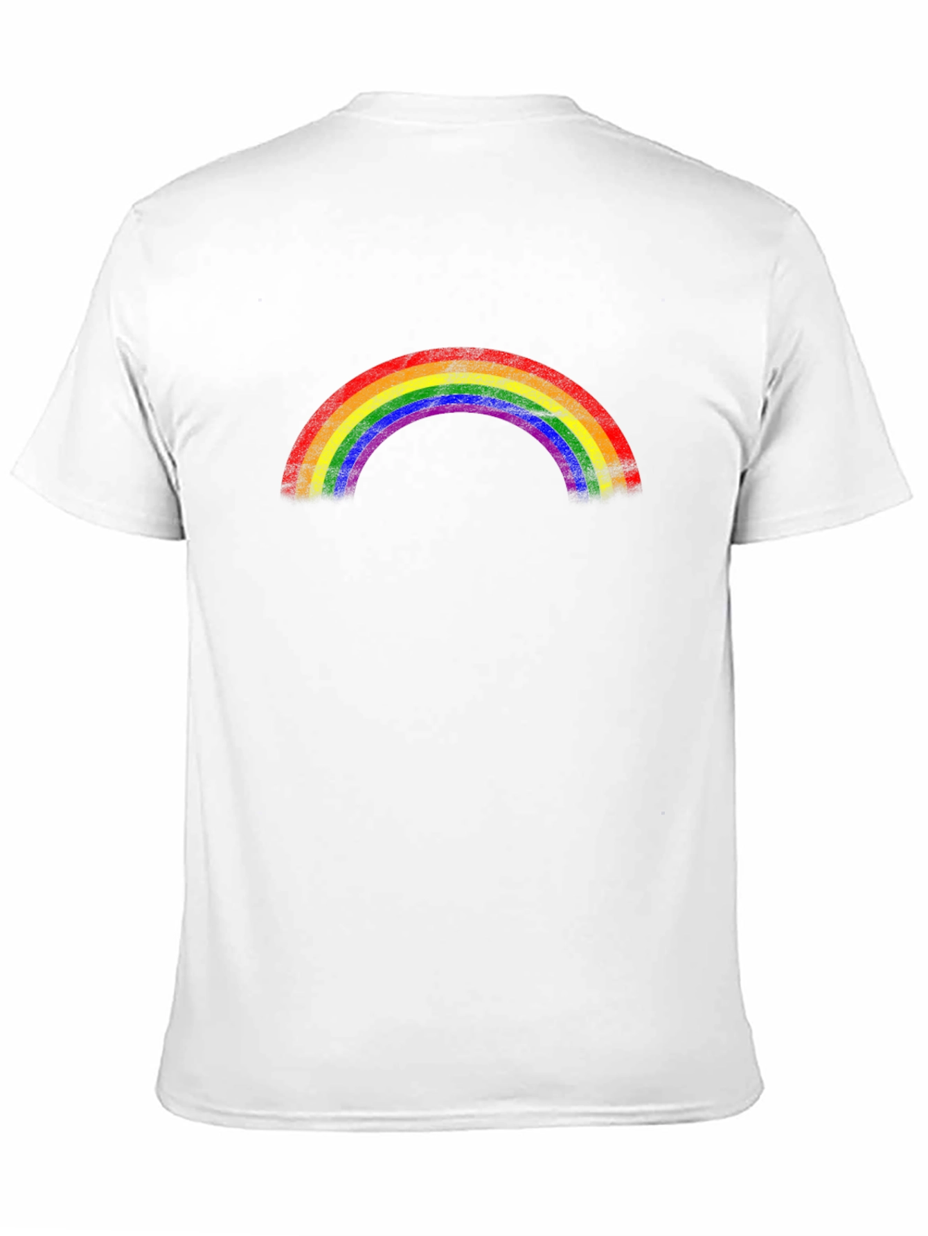 Rainbow Pride Graphic Tee - Black Cotton T-Shirt