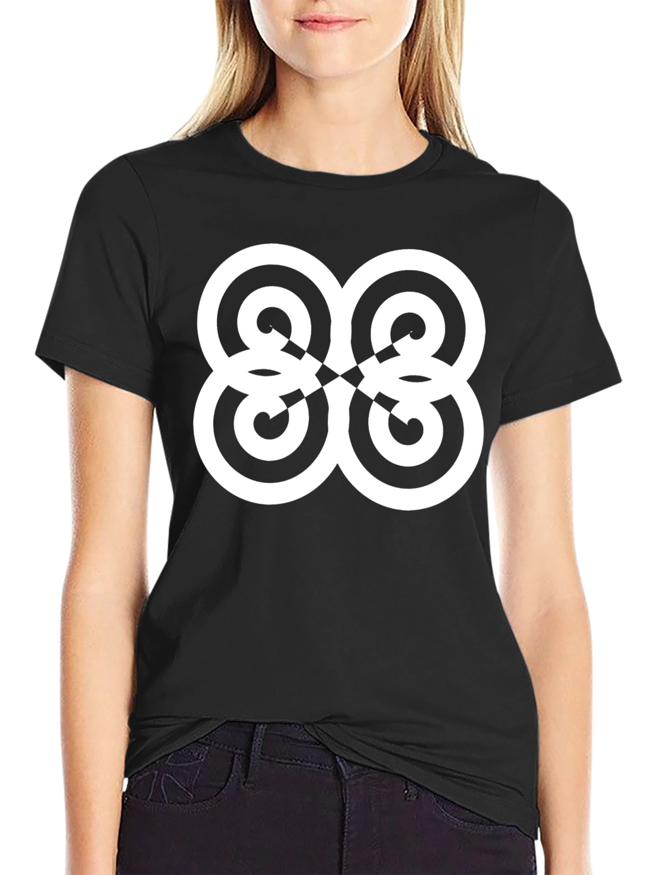 Adinkra Symbol Graphic Black T-Shirt