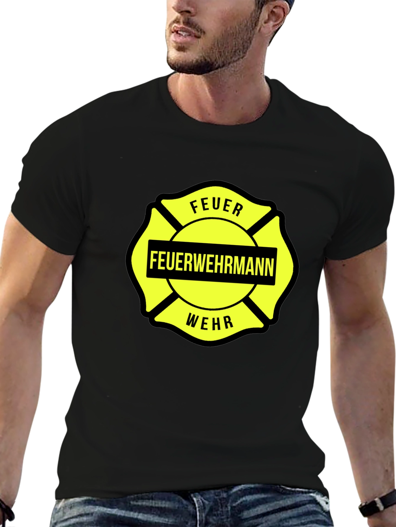 Feuerwehrmann Firefighter Malteser Cross T-Shirt