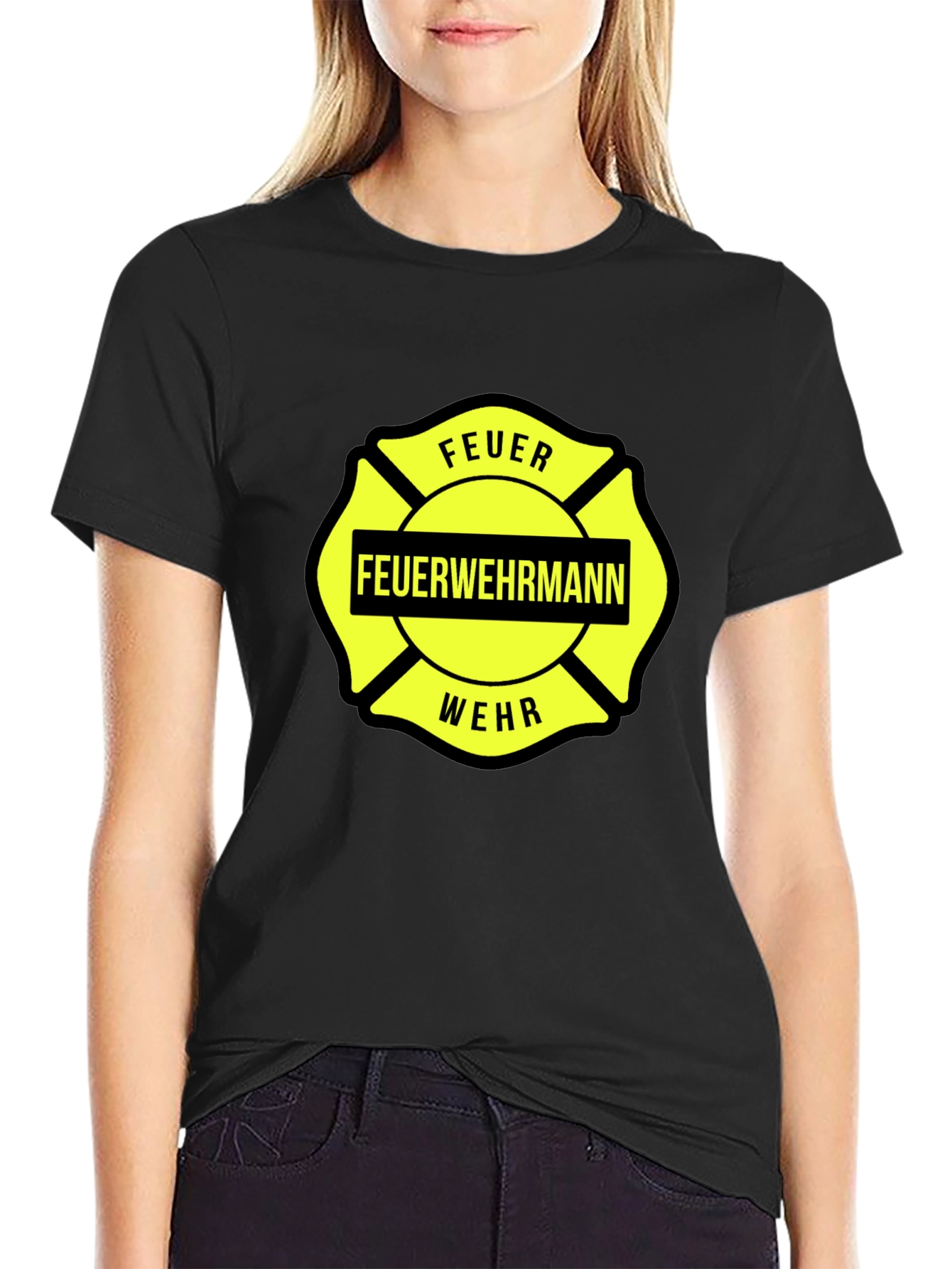 Feuerwehrmann Firefighter Malteser Cross T-Shirt