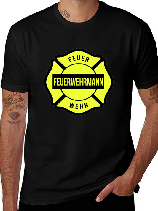 Feuerwehrmann Firefighter Malteser Cross T-Shirt