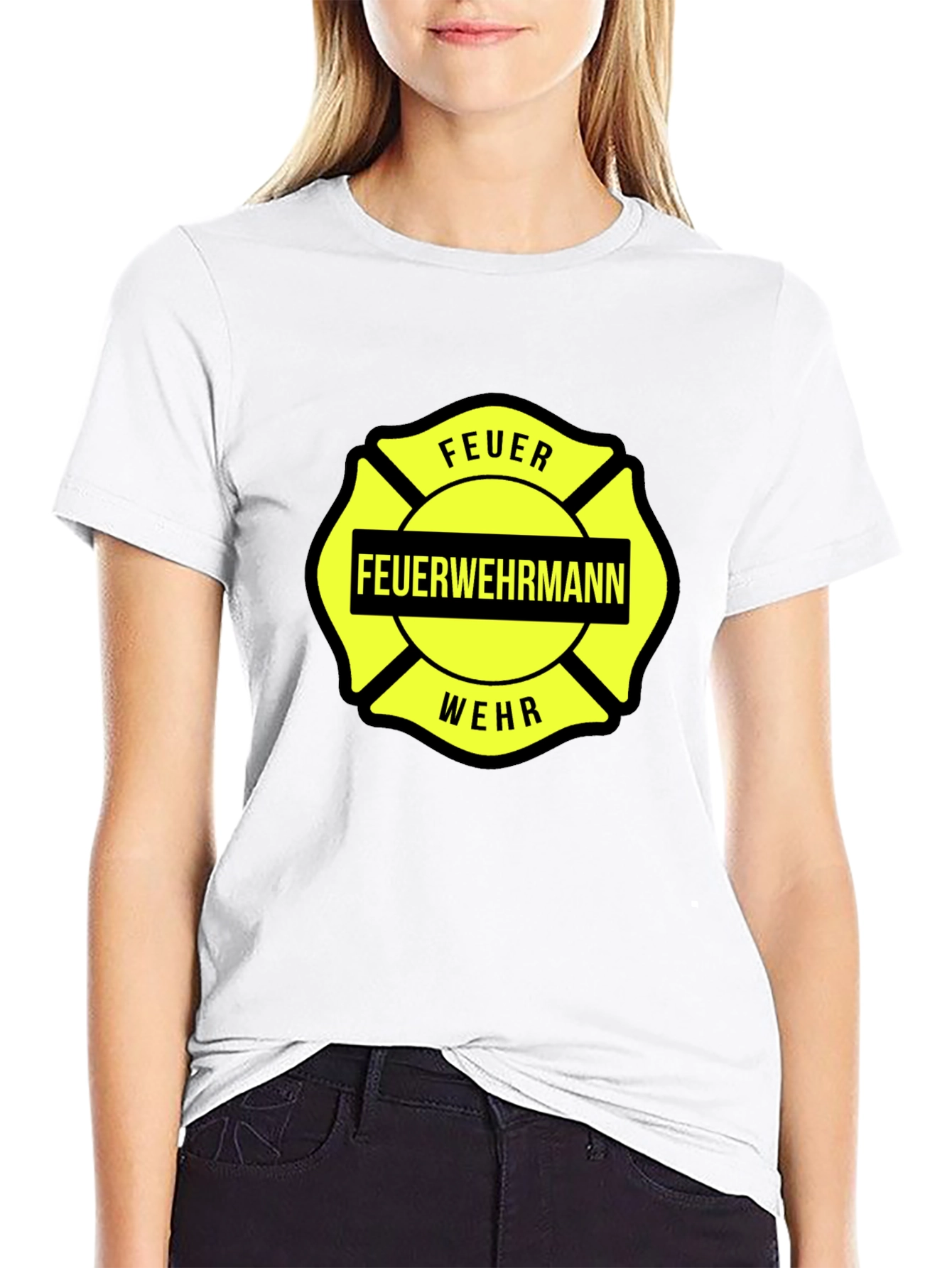 Feuerwehrmann Firefighter Malteser Cross T-Shirt