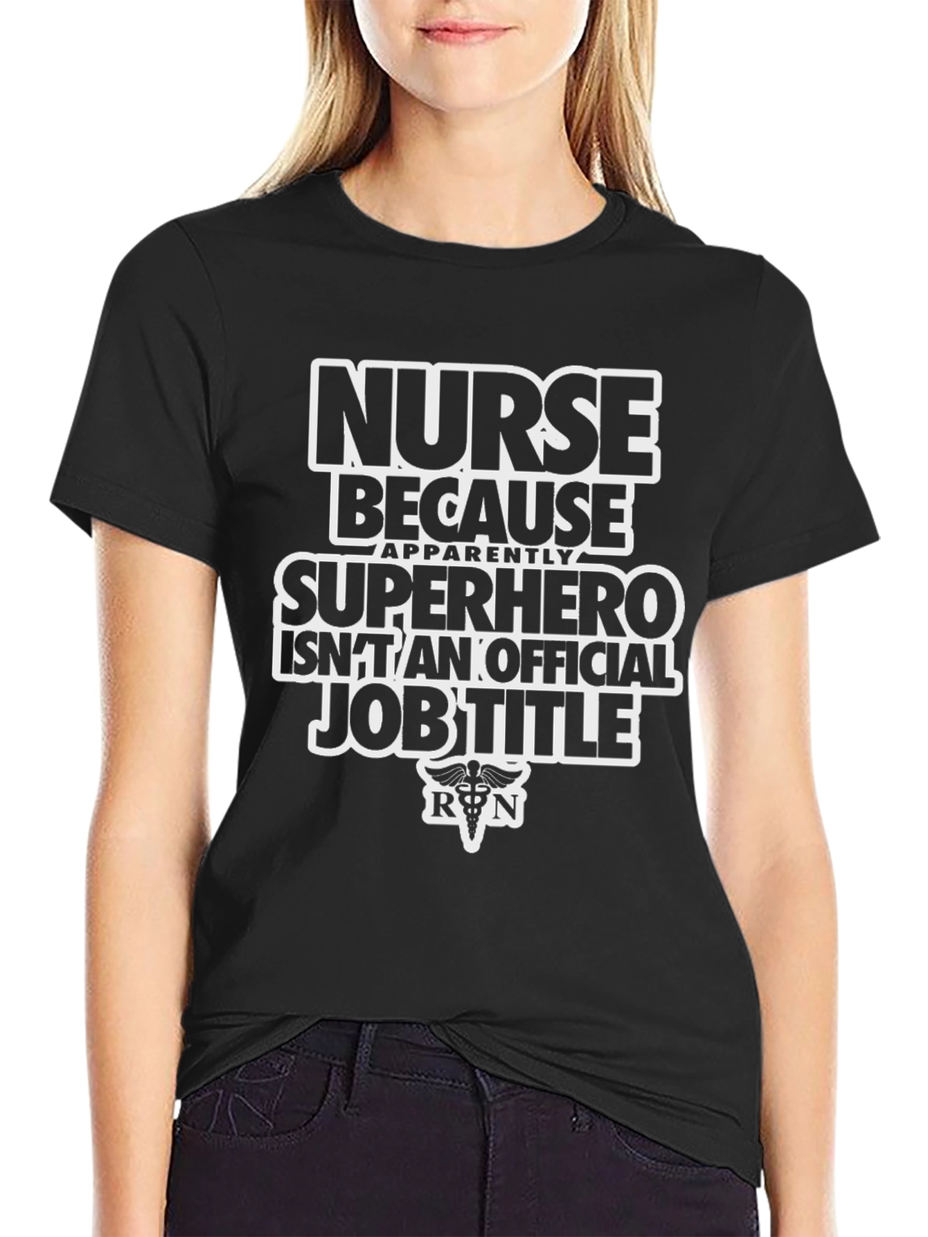 Nurse Superhero Job Title T-Shirt