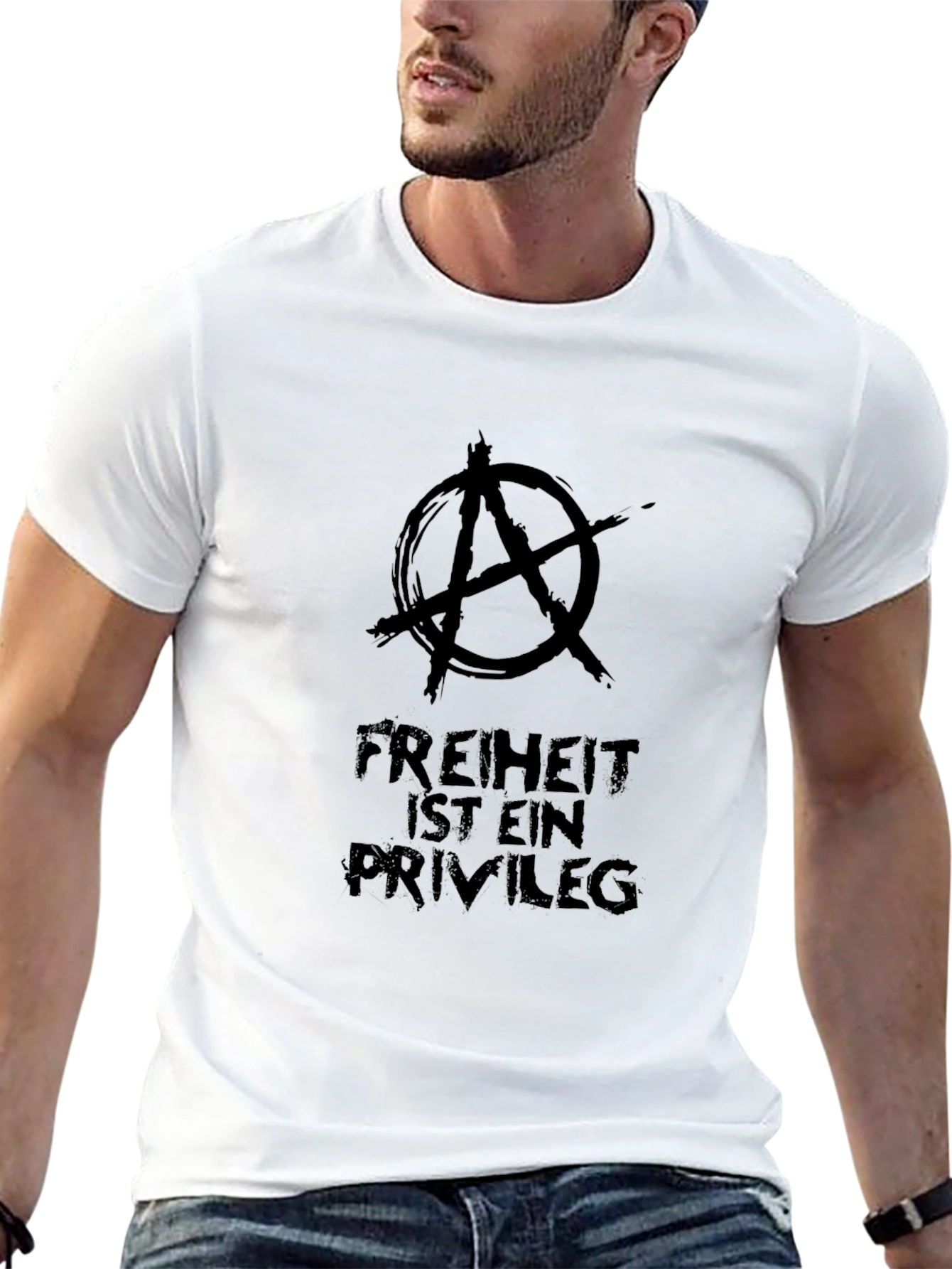 Freiheit Ist Ein Privileg Black Graphic Tee