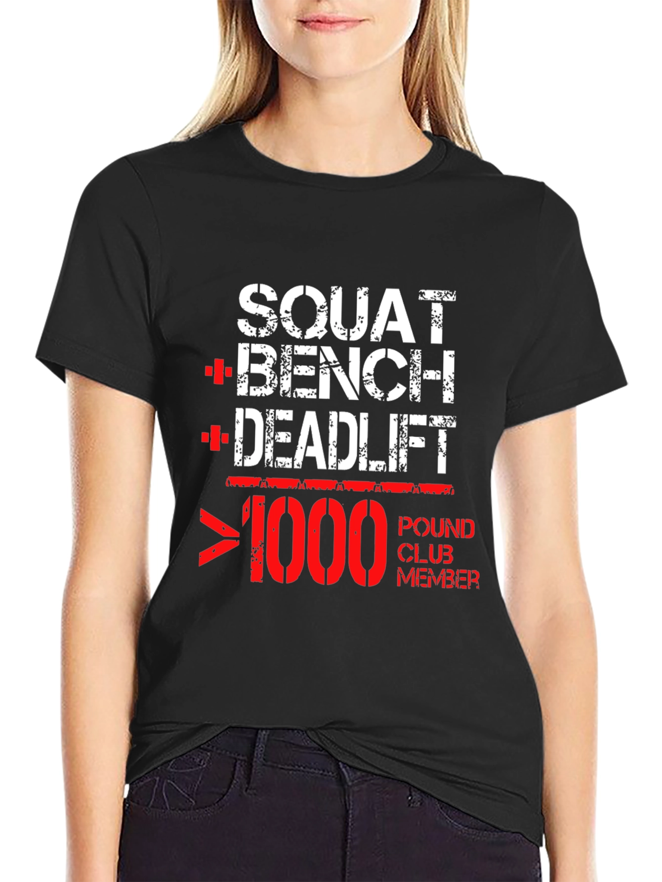 Squat Bench Deadlift 1000 Pound Club T-Shirt