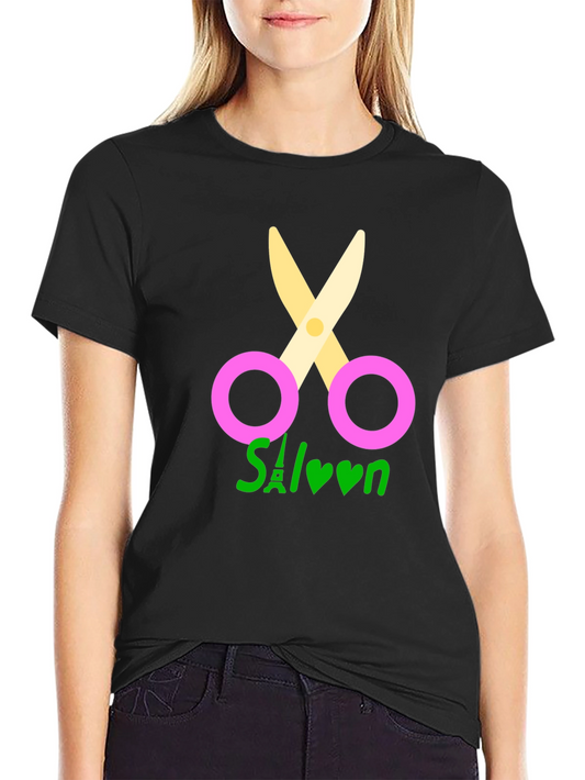 Salon Scissors Graphic Tee - Trendy & Unique Style