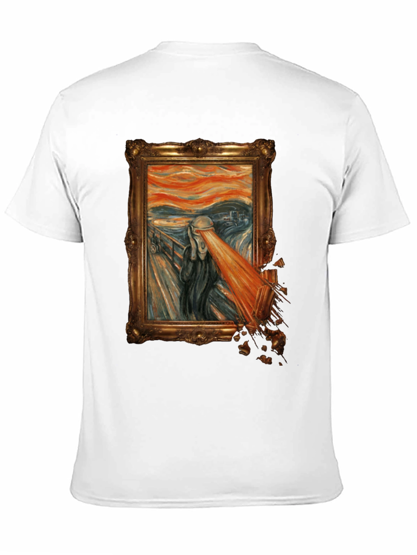 The Scream Parody Graphic Tee - Unique Art T-Shirt