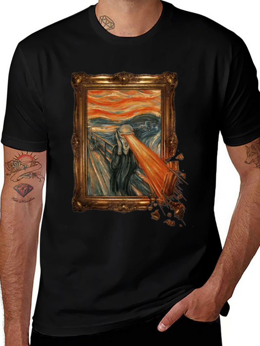The Scream Parody Graphic Tee - Unique Art T-Shirt