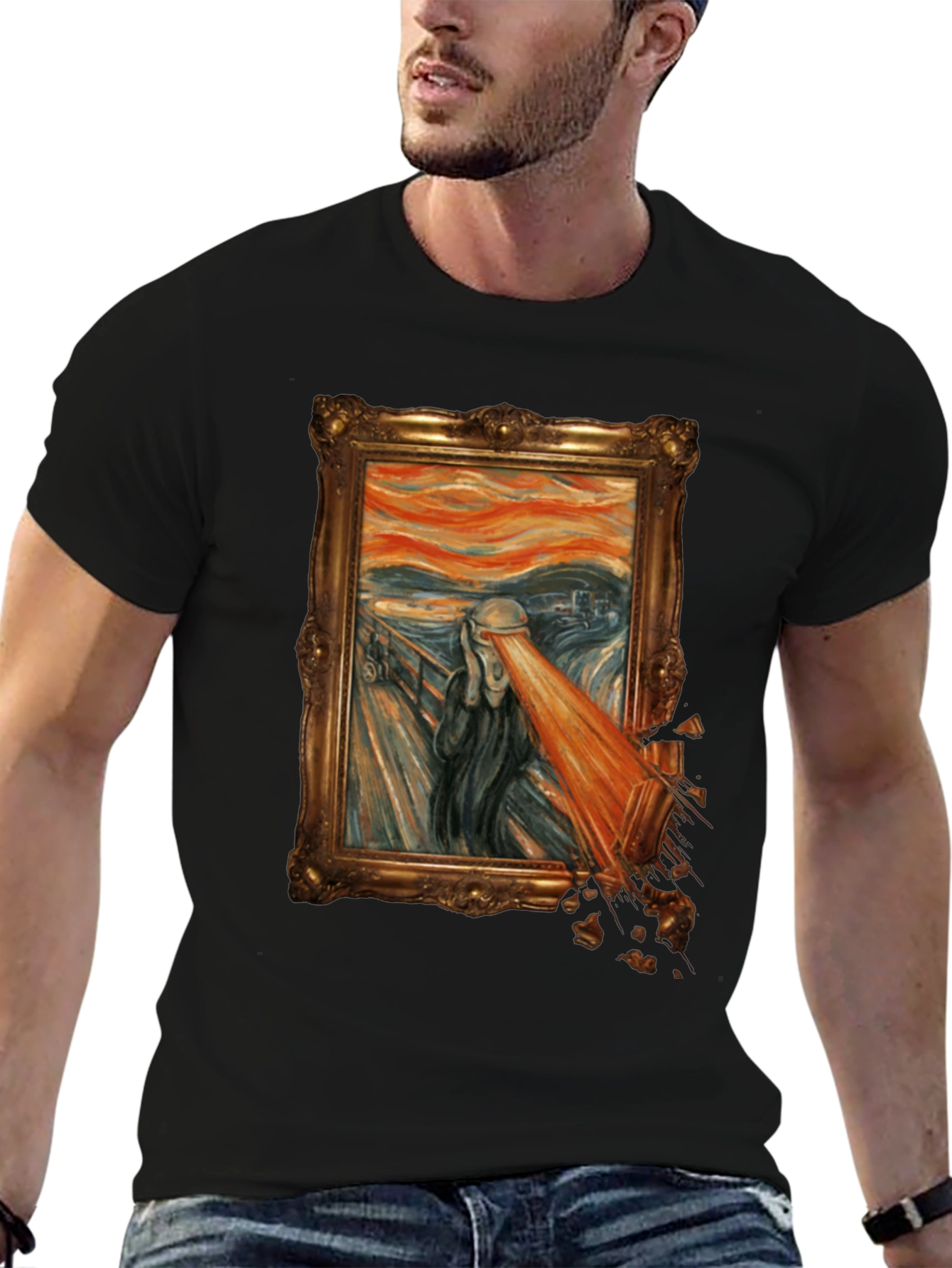The Scream Parody Graphic Tee - Unique Art T-Shirt