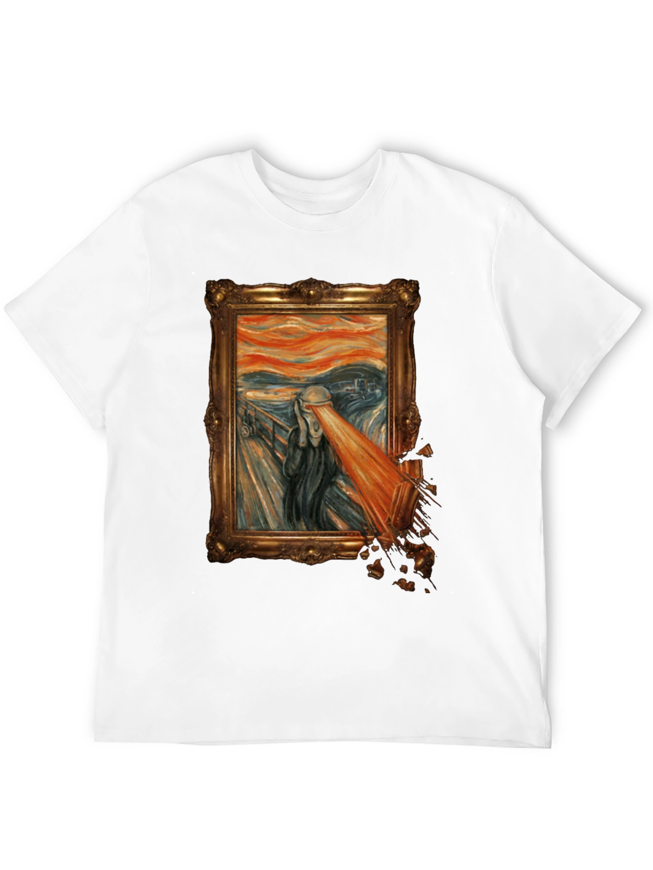 The Scream Parody Graphic Tee - Unique Art T-Shirt