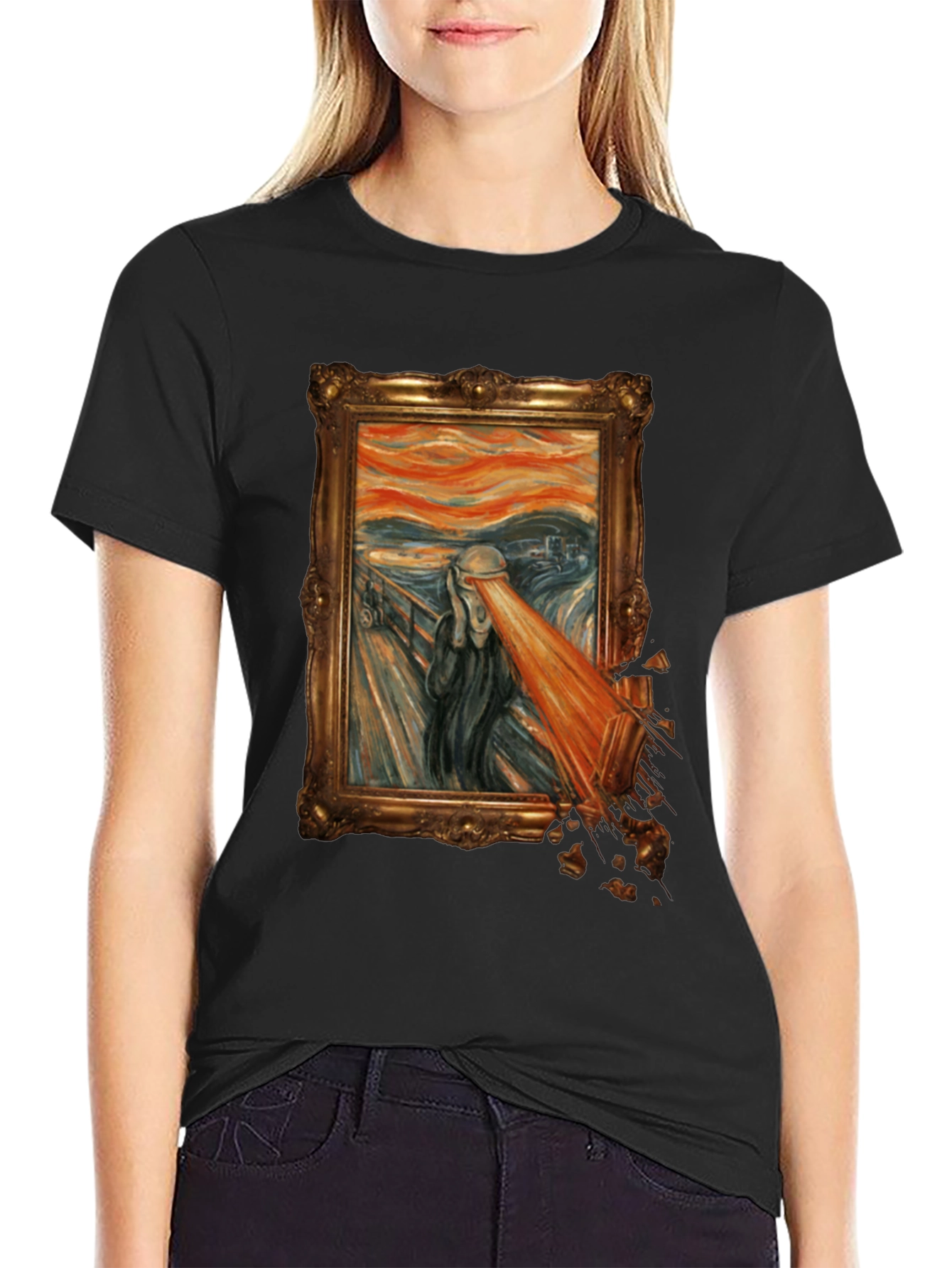 The Scream Parody Graphic Tee - Unique Art T-Shirt