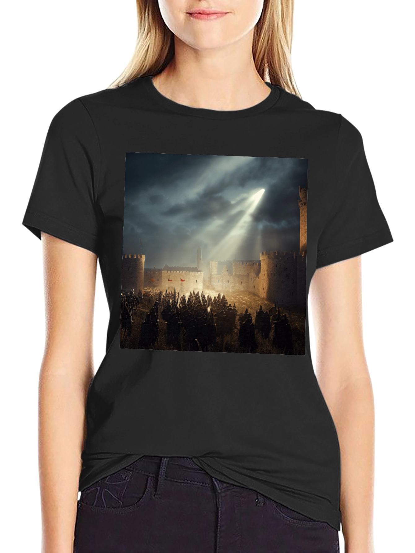 Medieval Siege Graphic T-Shirt