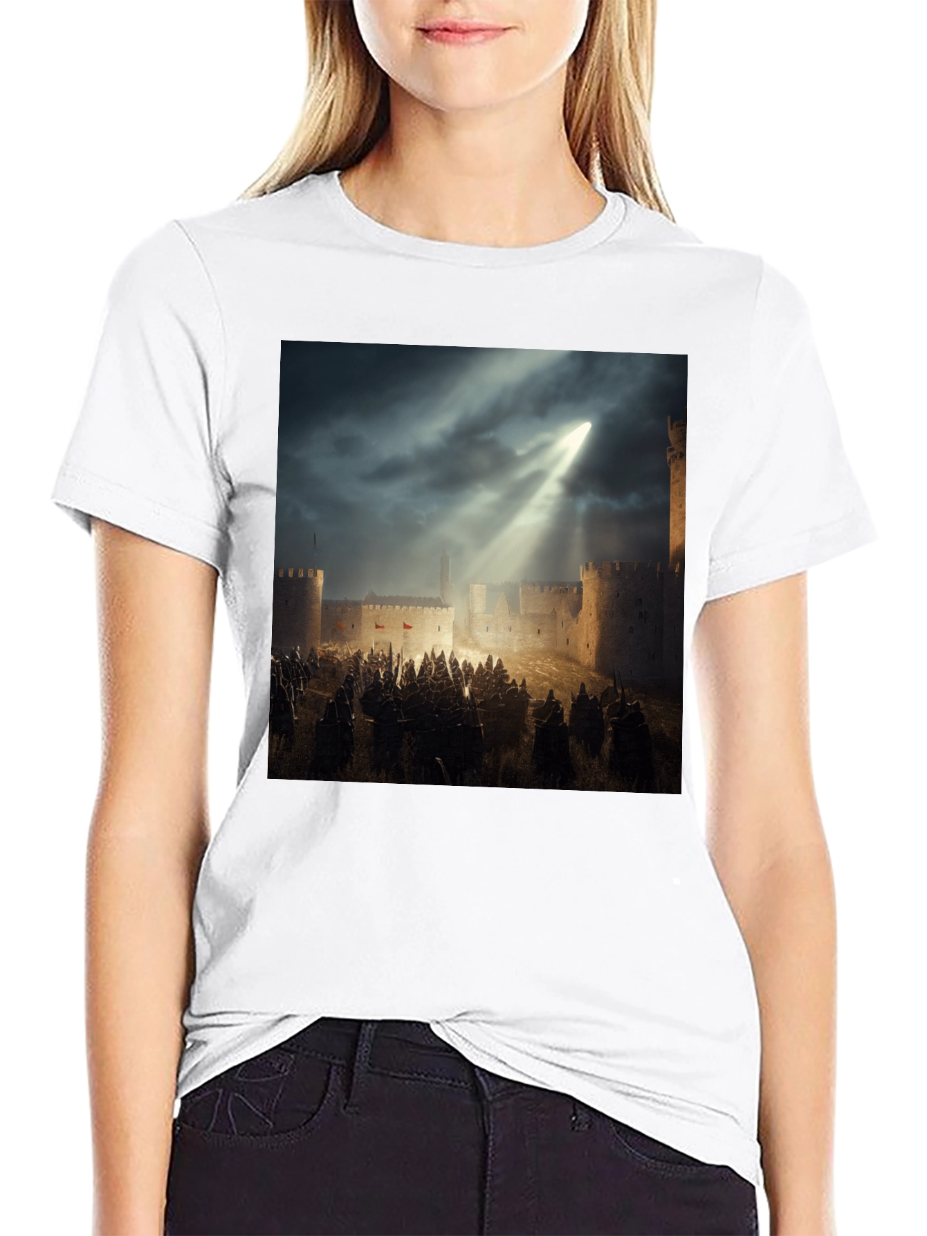 Medieval Siege Graphic T-Shirt