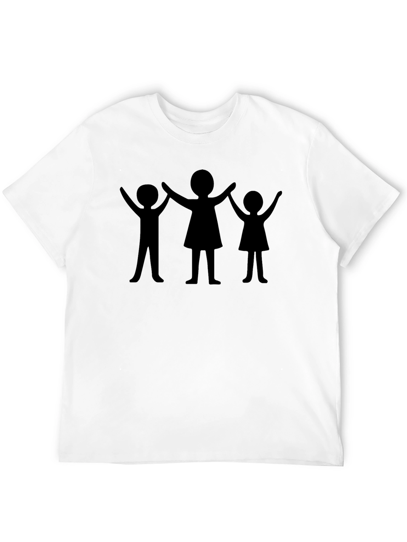 Family Silhouette Black T-Shirt