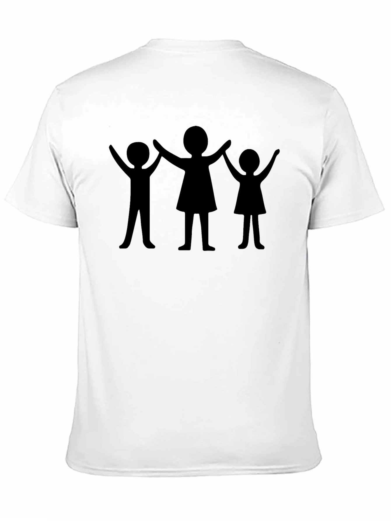Family Silhouette Black T-Shirt