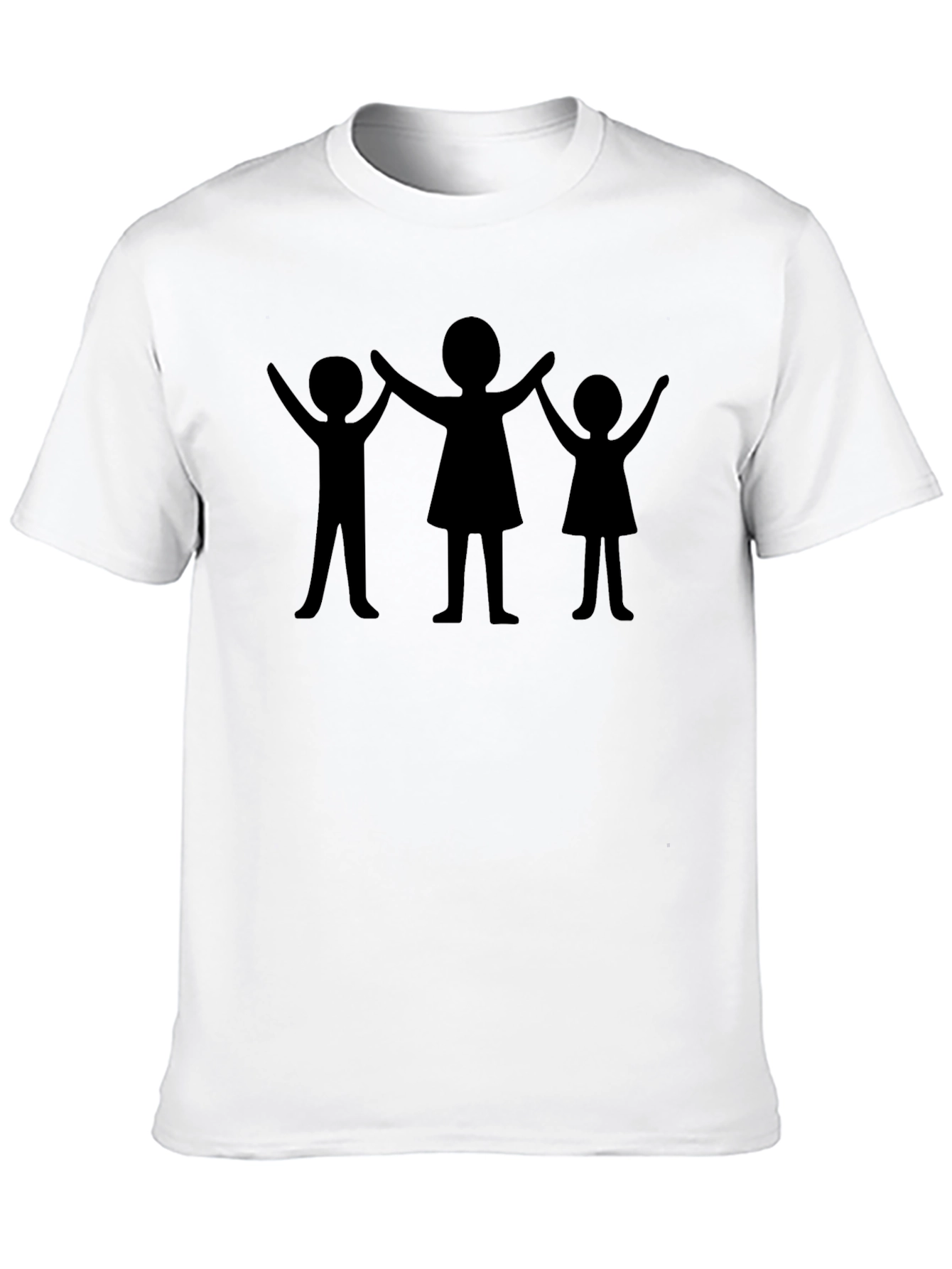 Family Silhouette Black T-Shirt