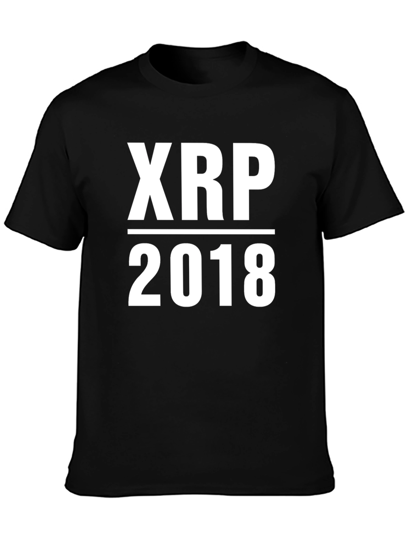 XRP 2018 Crypto T-Shirt - Black Cotton Tee