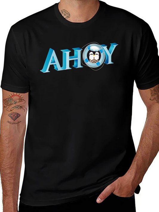 Ahoy Penguin Graphic T-Shirt