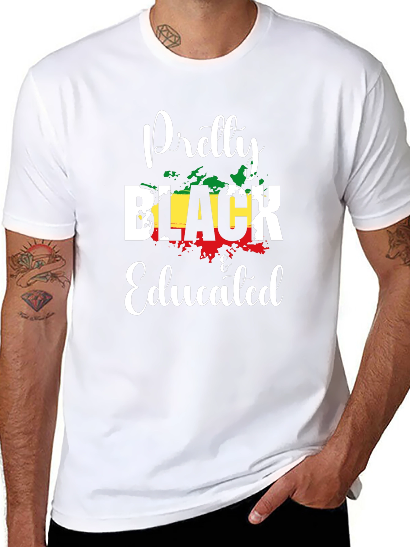 Pretty Black & Educated Graphic T-Shirt