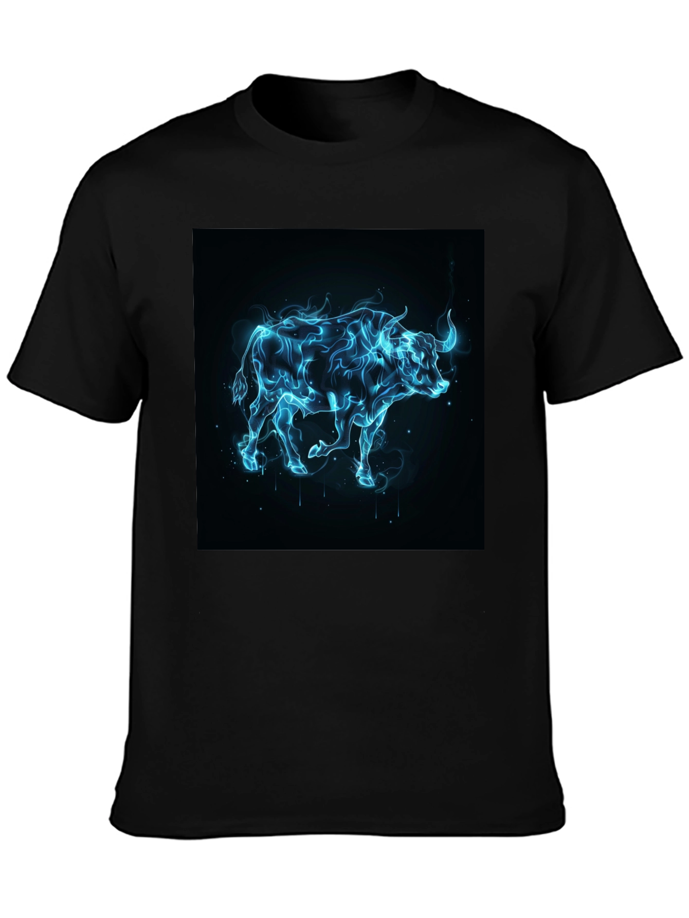 Electric Bull T-Shirt - Black Graphic Tee