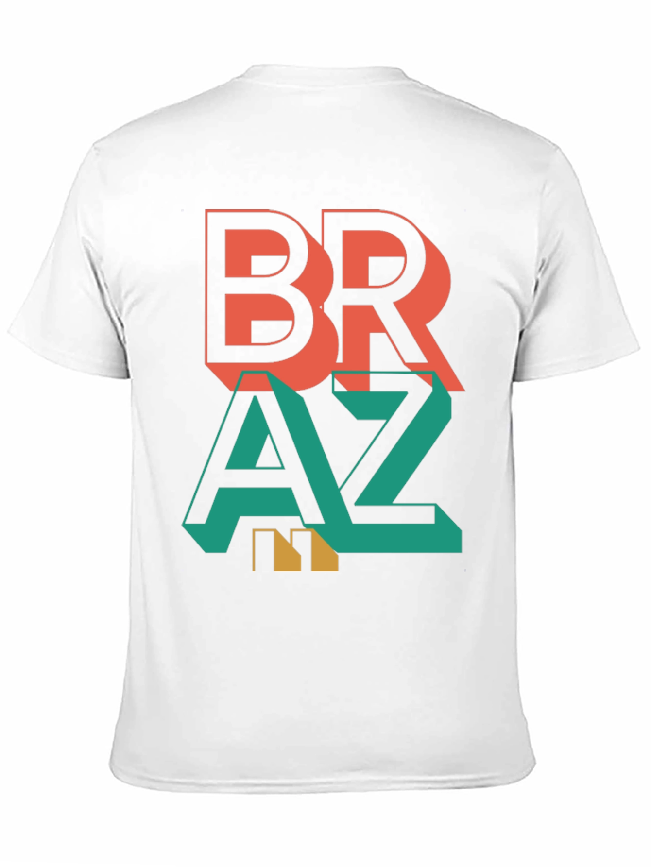 Stylish Braz Tee - Bold Graphic Print T-Shirt