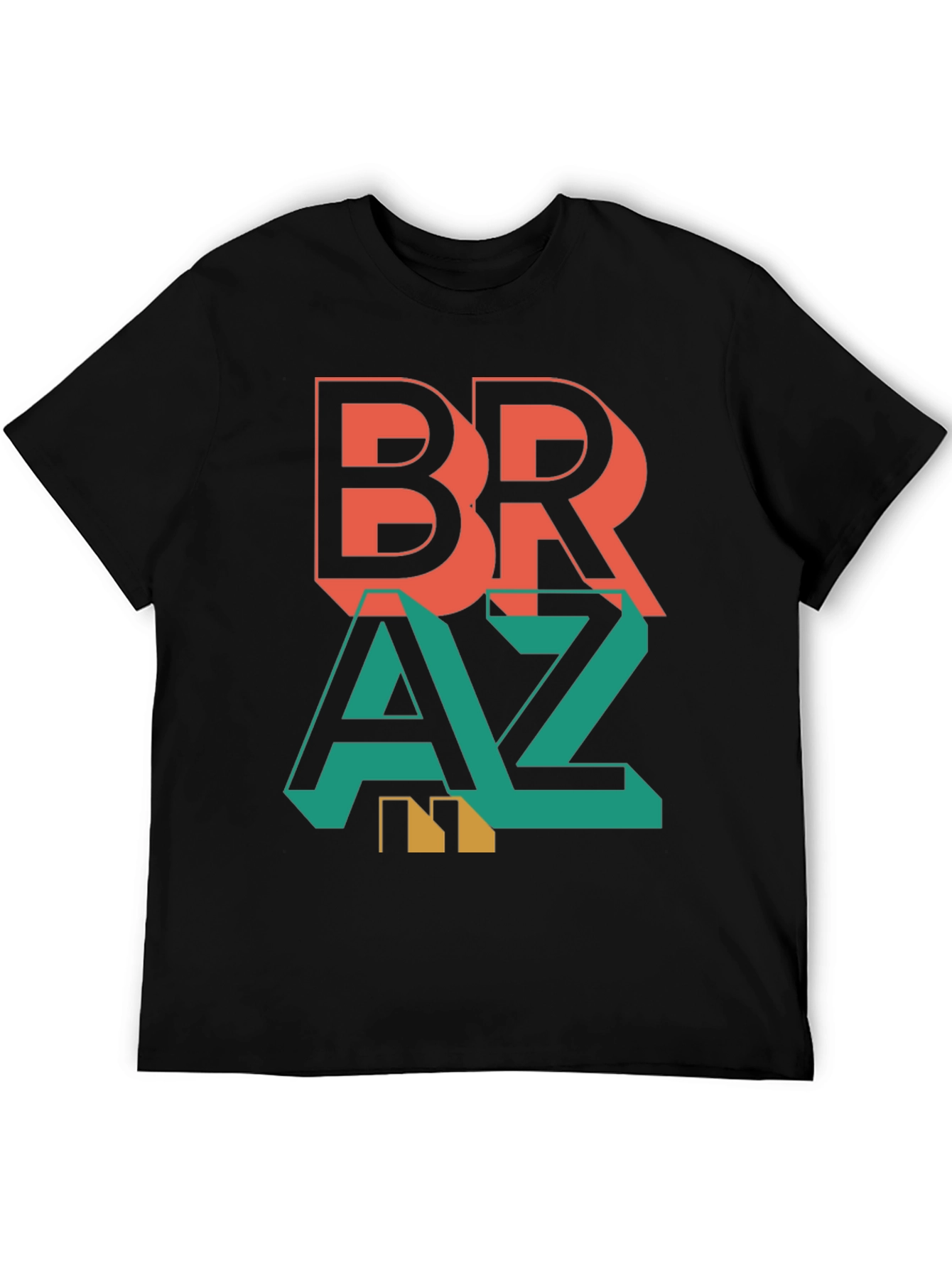 Stylish Braz Tee - Bold Graphic Print T-Shirt