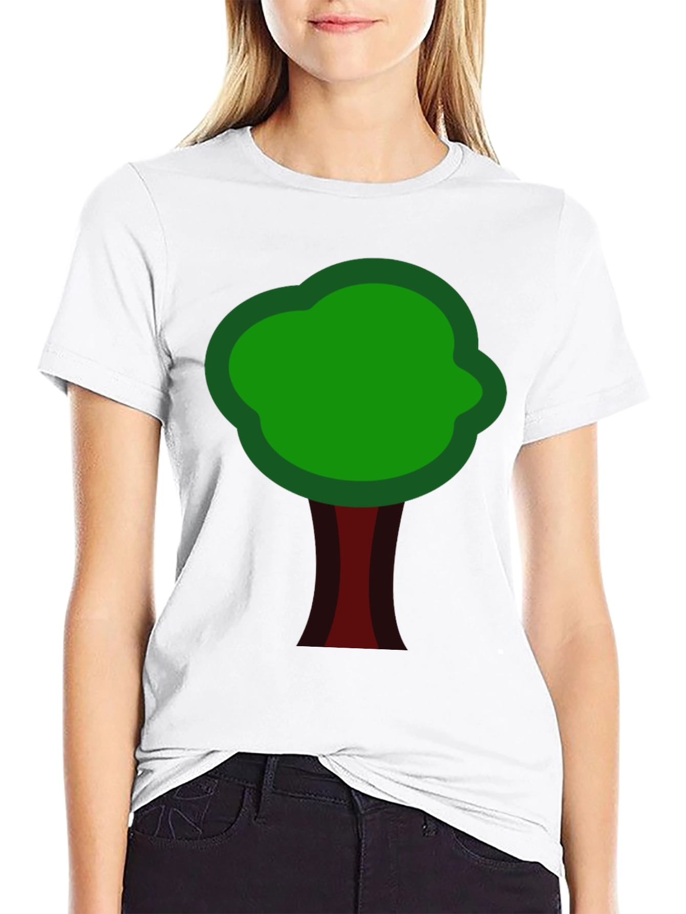 Nature Inspired Tree Graphic Tee - Black
