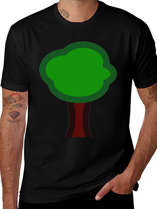Nature Inspired Tree Graphic Tee - Black