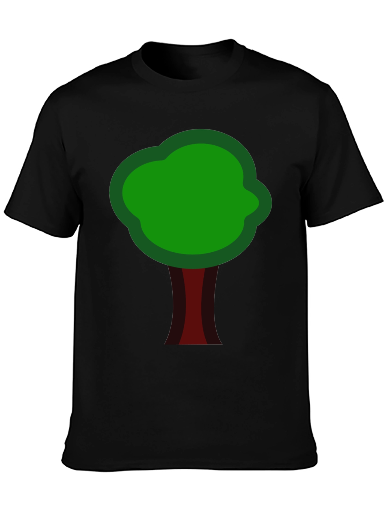 Nature Inspired Tree Graphic Tee - Black