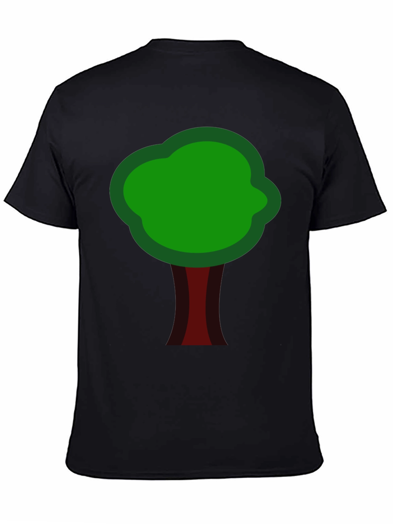 Nature Inspired Tree Graphic Tee - Black