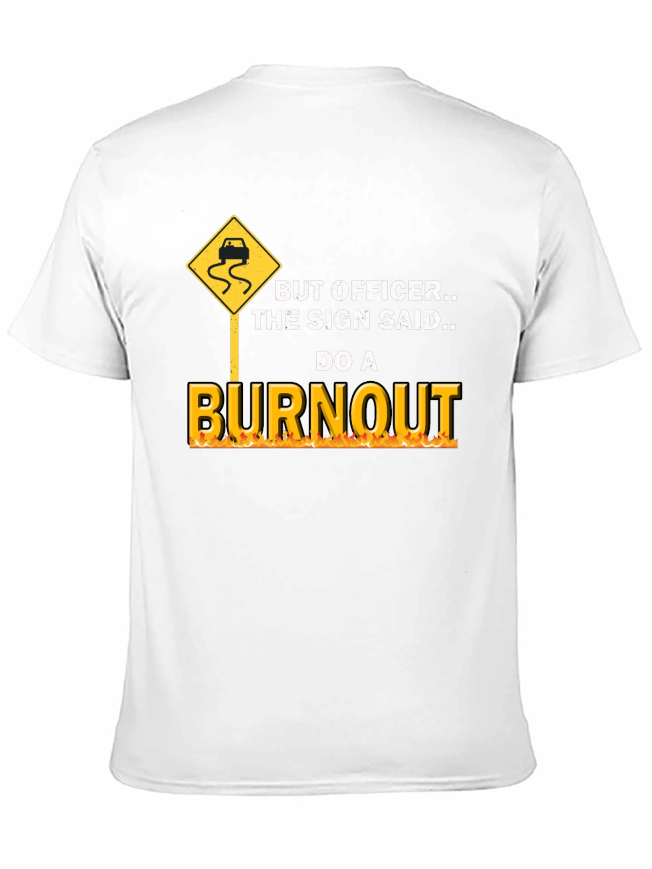 Burnout Graphic Tee - Funny Car Lover T-Shirt