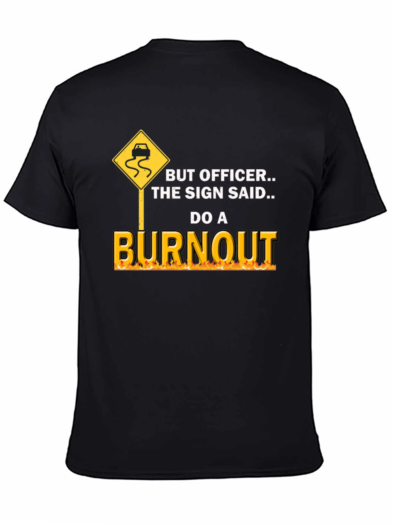Burnout Graphic Tee - Funny Car Lover T-Shirt