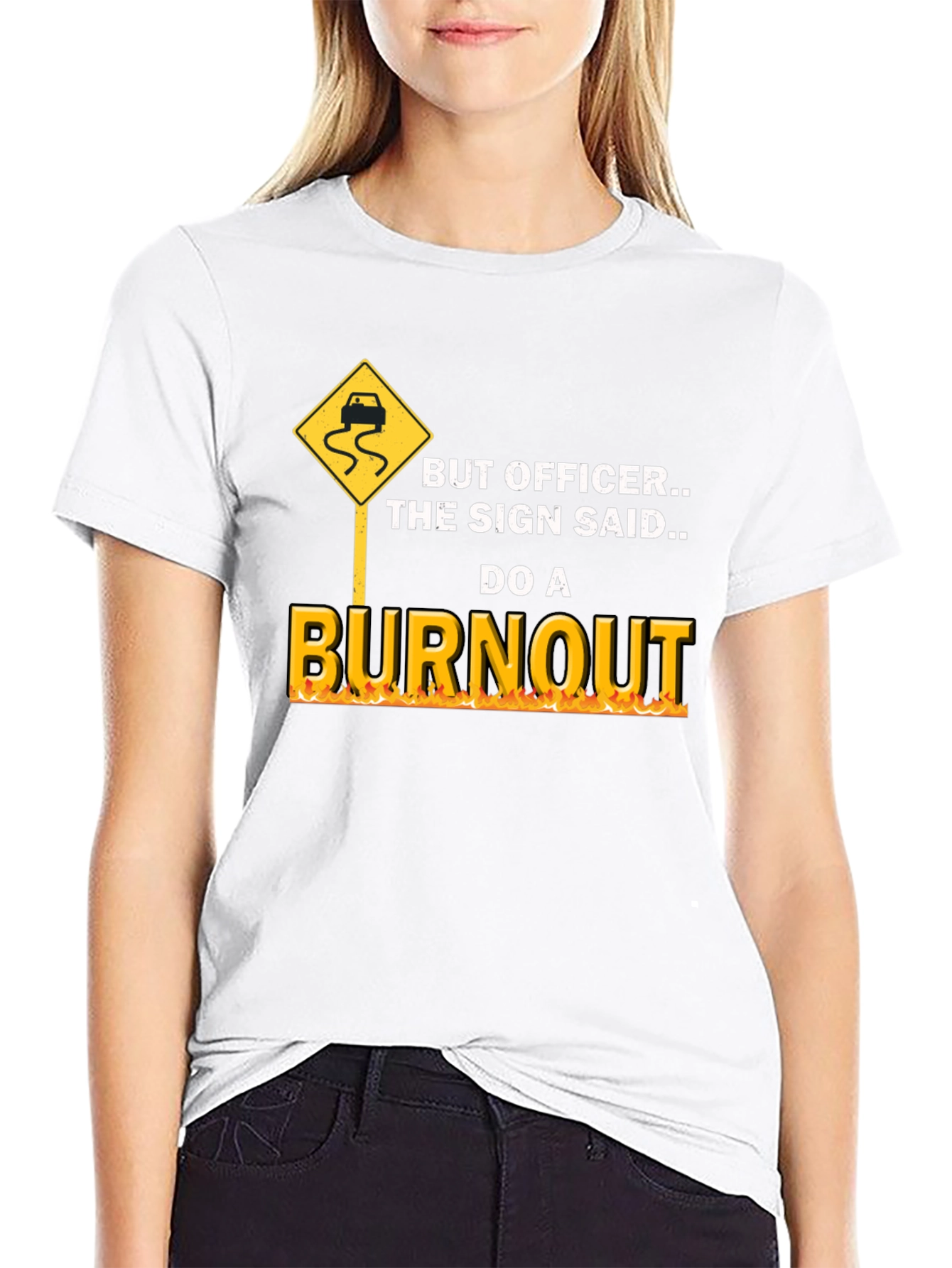 Burnout Graphic Tee - Funny Car Lover T-Shirt