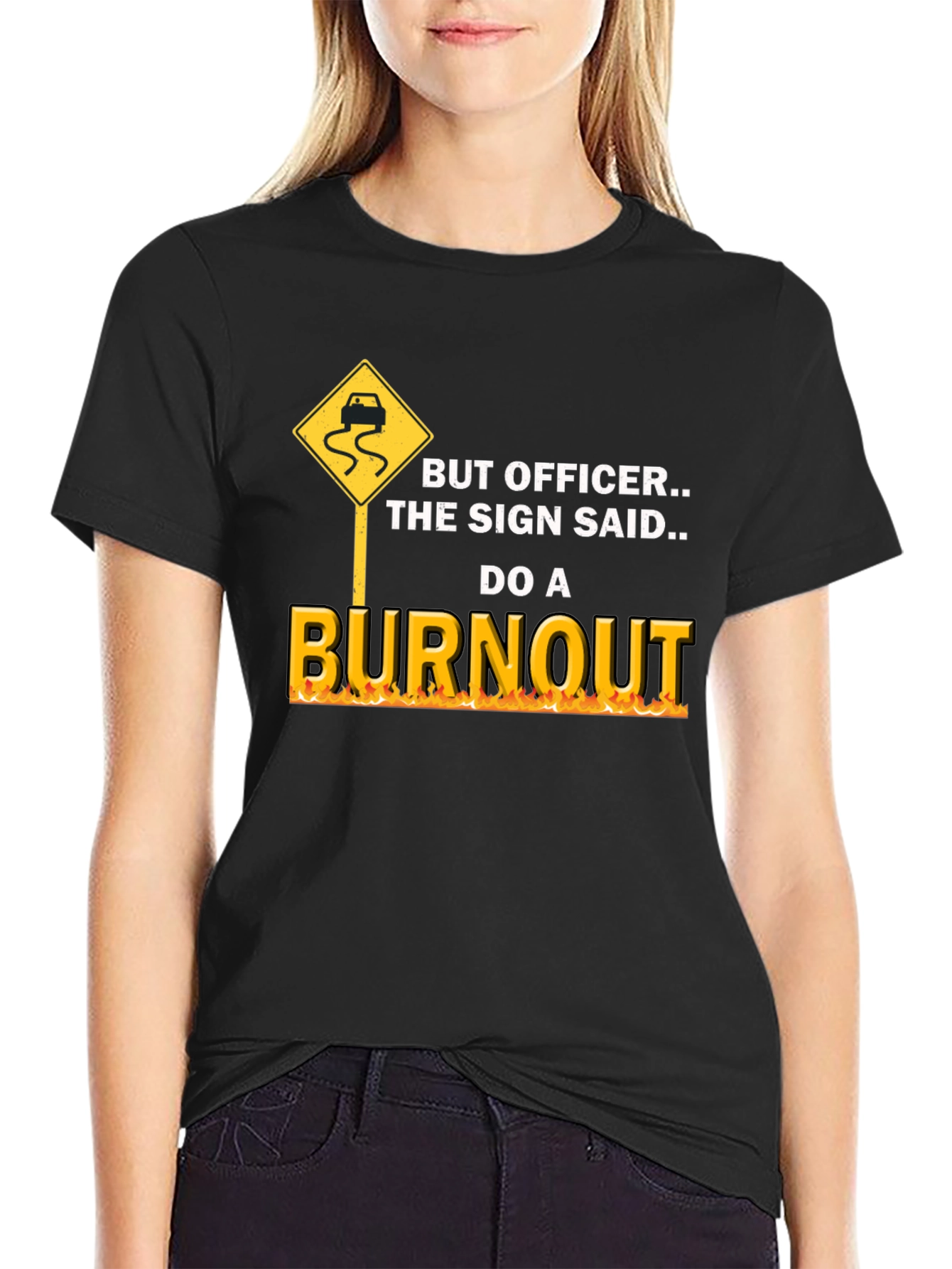 Burnout Graphic Tee - Funny Car Lover T-Shirt