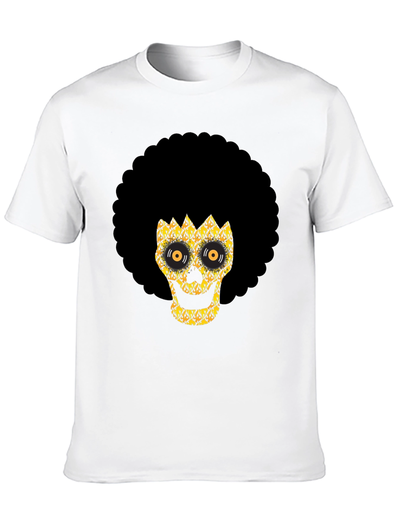 Afro Skull Graphic Tee