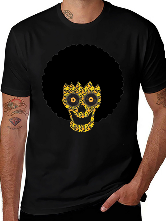 Afro Skull Graphic Tee