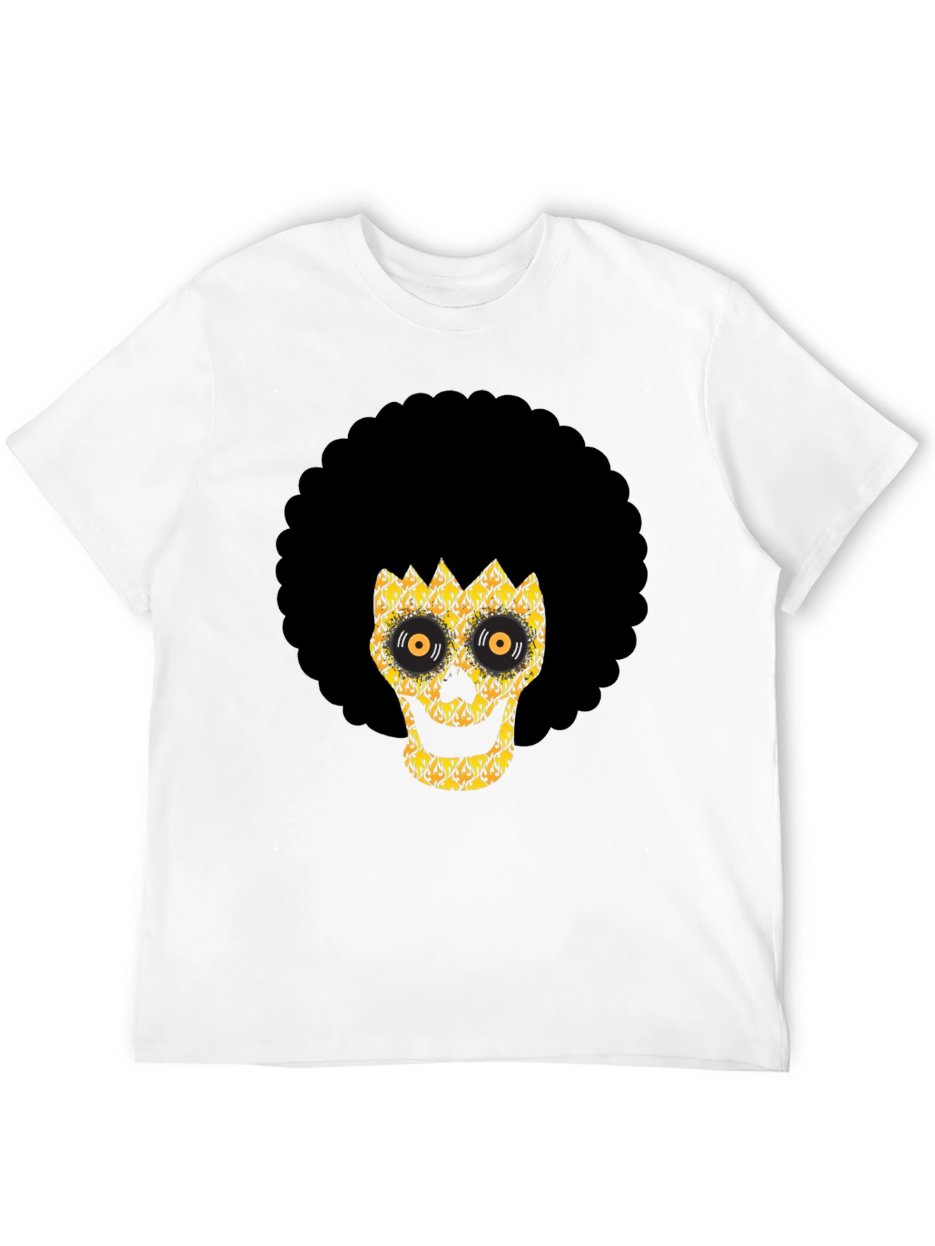 Afro Skull Graphic Tee