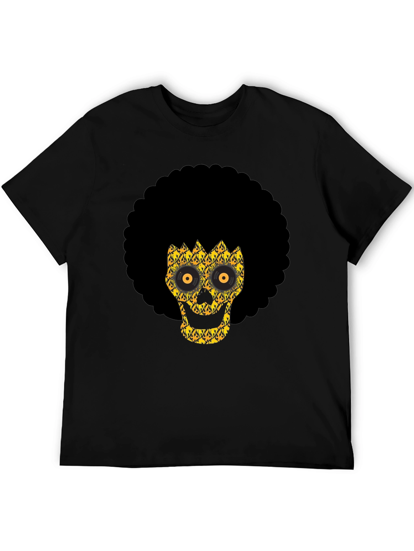 Afro Skull Graphic Tee