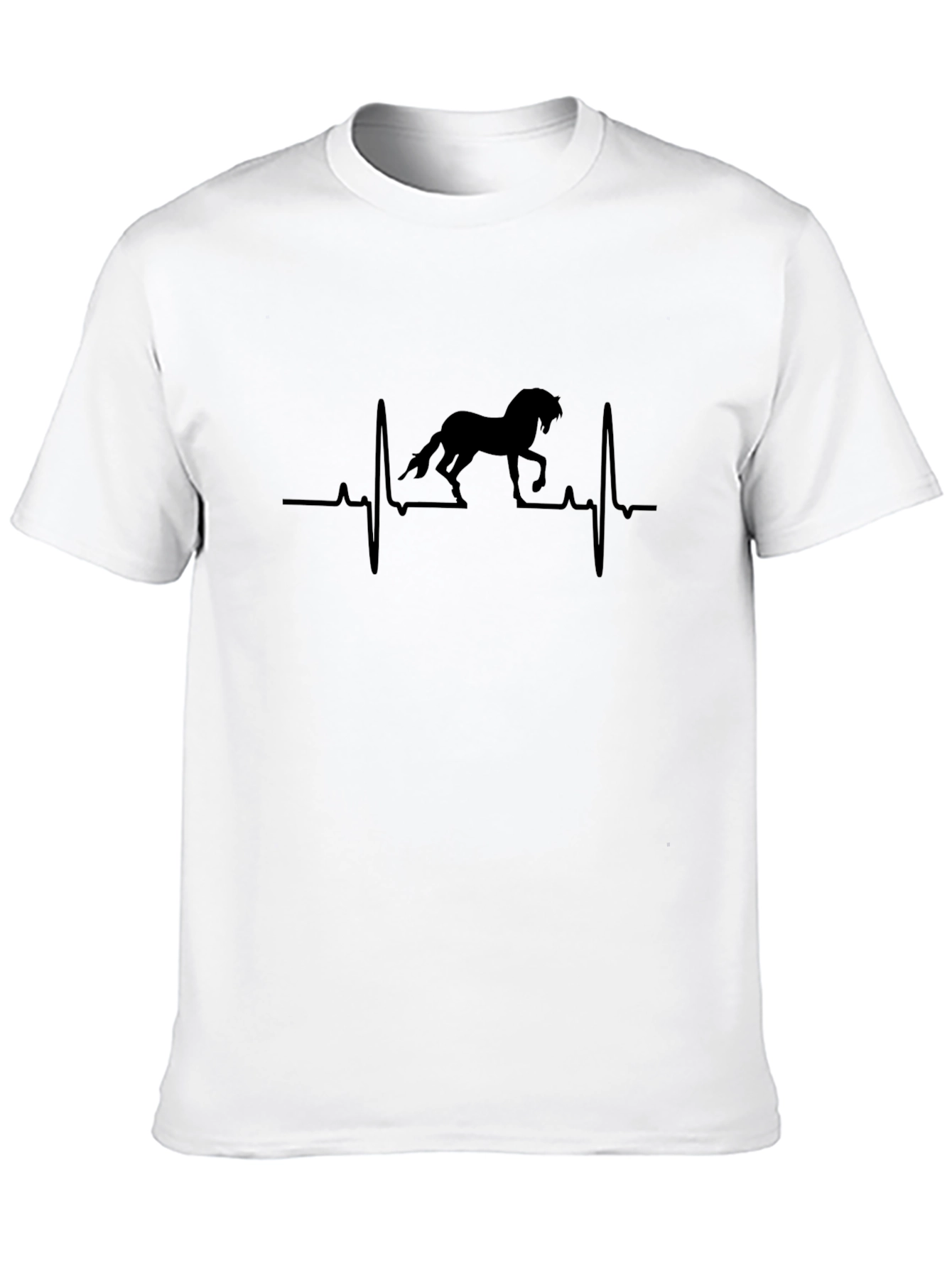 Horse Heartbeat T-Shirt - Equestrian Lover Tee