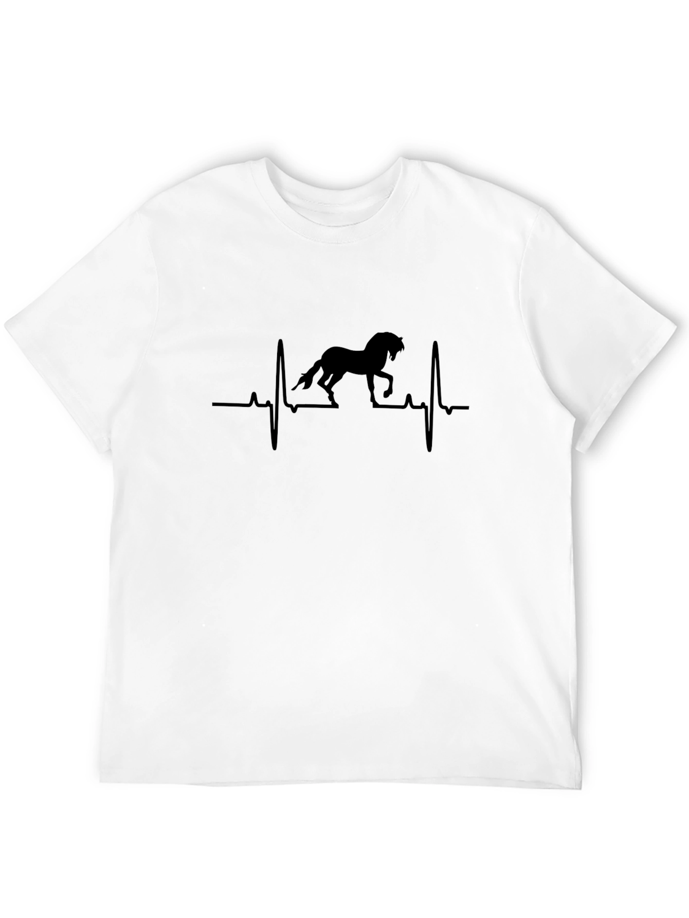 Horse Heartbeat T-Shirt - Equestrian Lover Tee