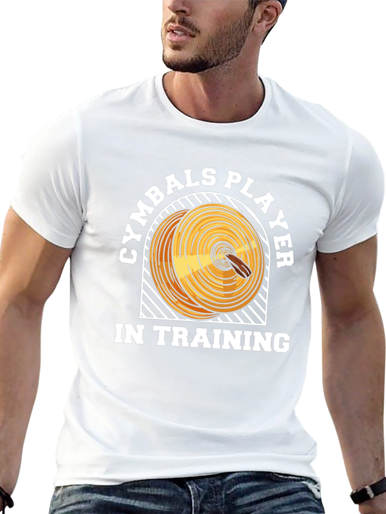 Cymbals Player in Training Black T-Shirt