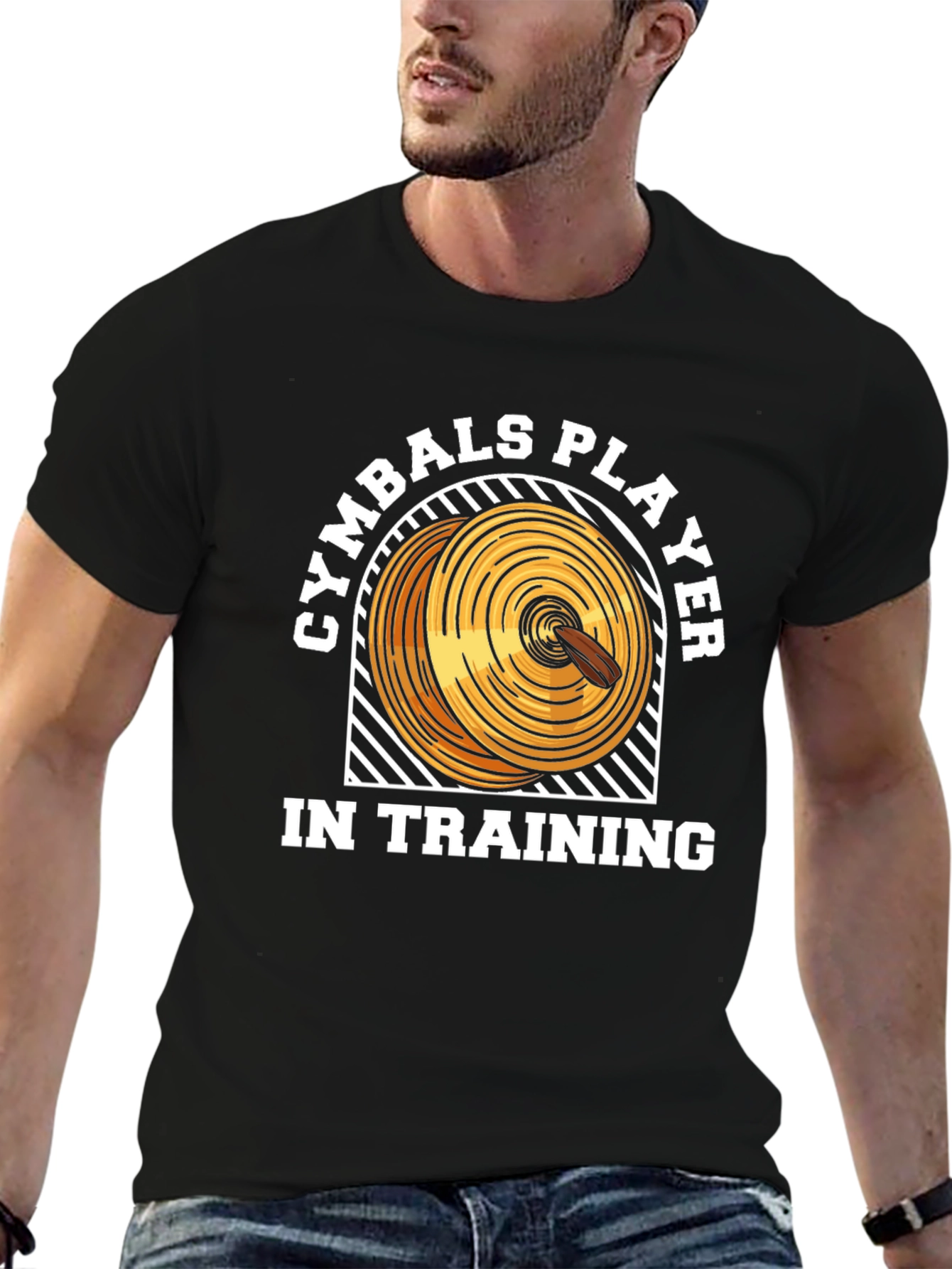 Cymbals Player in Training Black T-Shirt